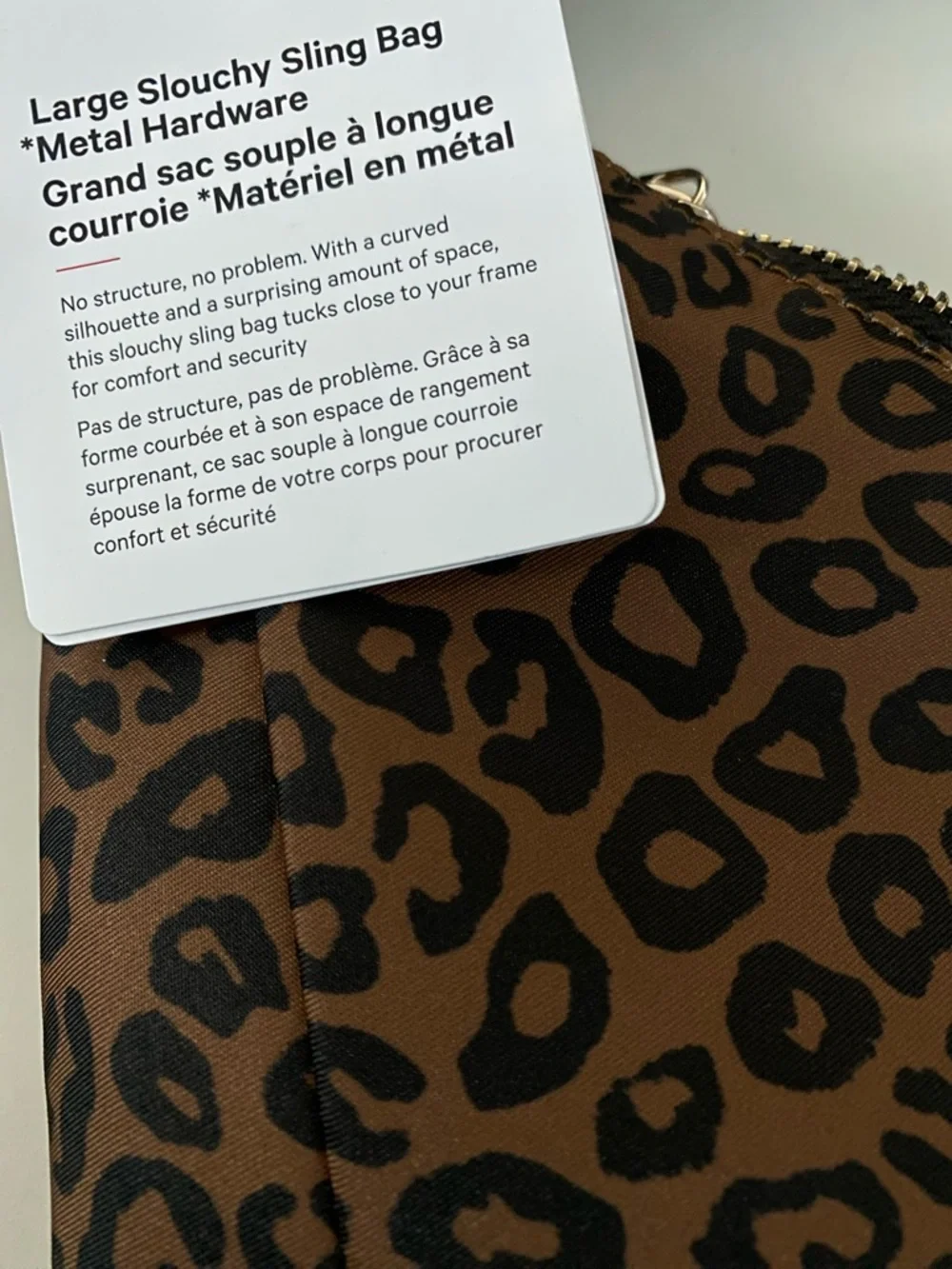 lululemon athletica Brown and Black Leopard Print Hobo Bag - Picture 5 of 9